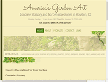 Tablet Screenshot of americasgardenart.com